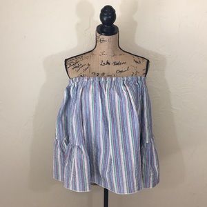 See by Chloe Off The Shoulder Top in Multicolor